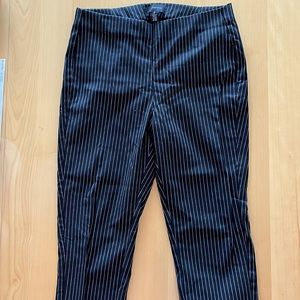 Who What Wear black and white striped skinny pant